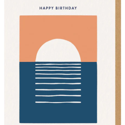 SETTING SUN BIRTHDAY CARD CARD OHH DEER