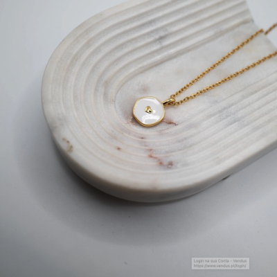 COLAR 18K DOURADO "CUORE" DUESTELLE ITALIA