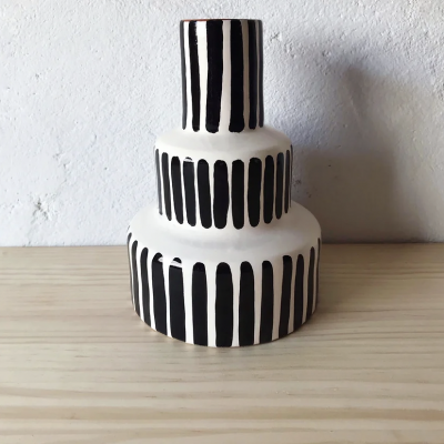 STEPPED VASE LARGE "VERTICAL STRIPE" CASA CUBISTA