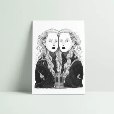 ILUSTRAÇÃO  "TWO SUNS" BARBARA AMARAL