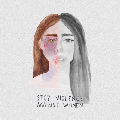 ILUSTRAÇÃO " STOP VIOLENCE AGAINST WOMEN" ELIF YILMAZ