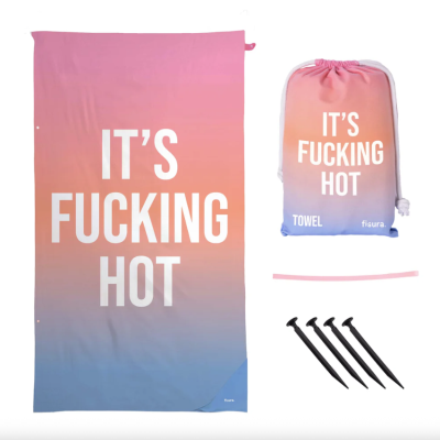 Toalha de praia "IT'S FUCKING HOT" FISURA