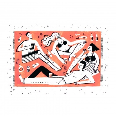 ILUSTRAÇÃO "FRIENDS" GABRIELA ARAÚJO