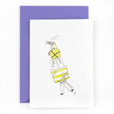 POSTAL " STACK OF PRESENTS"  STUDIO FLASH