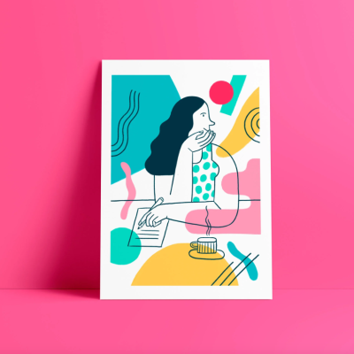 MORNING COFFEE A4 DIGITAL PRINT ANA SEIXAS