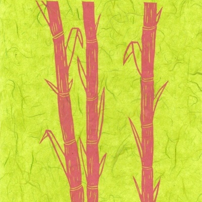 LINOGRAVURA "CANA-DE-AÇÚCAR" JEFFERSON RIB