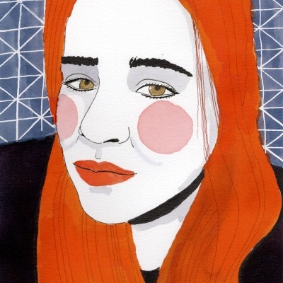 ILUSTRAÇÃO "AUTO-RETRATO I" JOANA NOBREGA