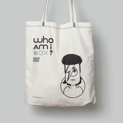 TOTE BAG "WHO AM I? - DAVID BOWIE" CATARINA PAULO