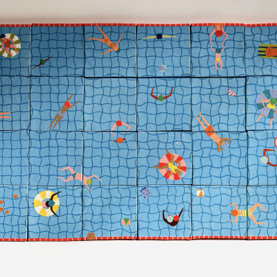 PAINEL AZULEJO PISCINA KIKA 60X85CM
