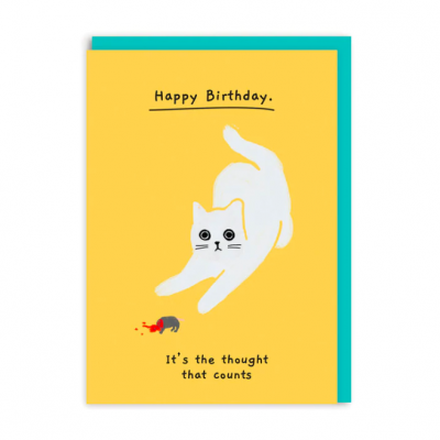 Birthday, it's the thought that counts Greeting Card