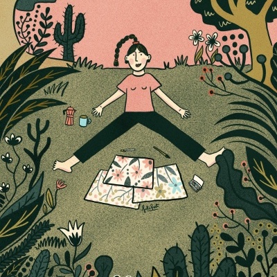 ILUSTRAÇÃO "DRAWING IS MY HAPPY PLACE" JULIETA GUTNISKY