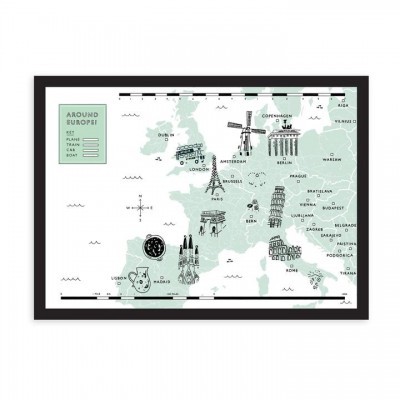 ILUSTRAÇÃO "AROUND EUROPE" OHH DEER