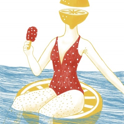 ILUSTRAÇÃO "VERÃO SABE A LIMÃO" ANA BEATRIZ (CALADA ERA POETA)