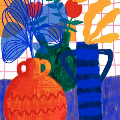 ILUSTRAÇÃO "ORANGE POT" TERESA REGO