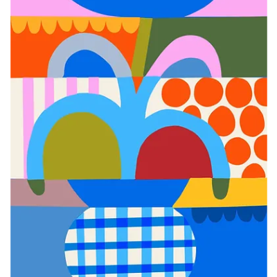 ILUSTRAÇÃO "COLOUR BLACK MAXI FLOWER" TERESA REGO