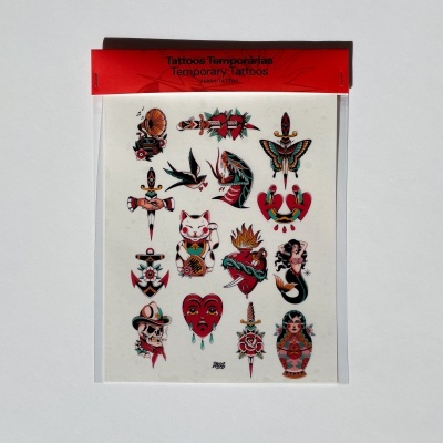 TATUAGENS TEMPORÁRIAS - COR ZEROS TATTOO