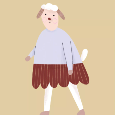 POSTAL "MENINA CORDEIRO" NUUKK