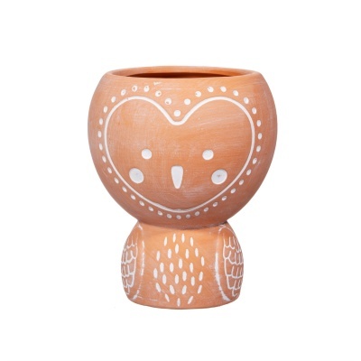 OLIVIA OWL TERRACOTTA PLANTER