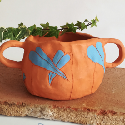 JARDIM ENCANTADO - "VASO DUAS ASAS" - TATIANA FERREIRA