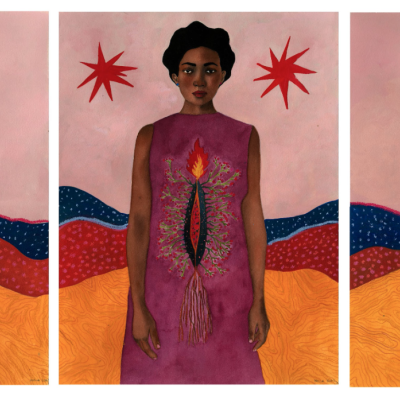 CONJUNTO 3 PEÇAS ORIGINAIS "ALIMENTAR A TERRA DE INÍCIOS" KARLA RUAS