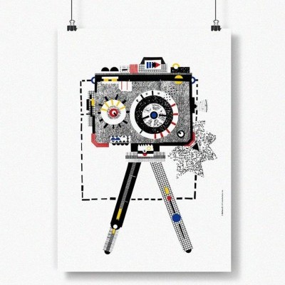 ILUSTRAÇÃO "MÁQUINA FOTOGRÁFICA I" BÁRBARA R.