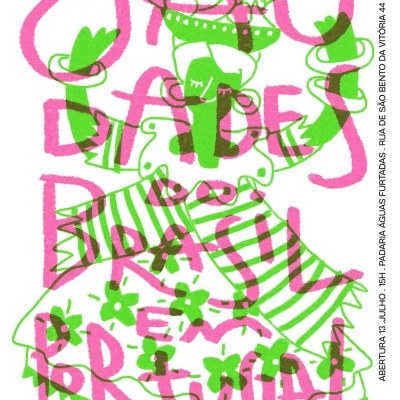 CARTAZ "SAUDADES DO BRASIL EM PORTUGAL" JEFFERSON RIB