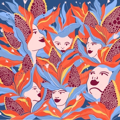 POSTAL "FEMME BLOOM" IEVA RAGAUSKAITE