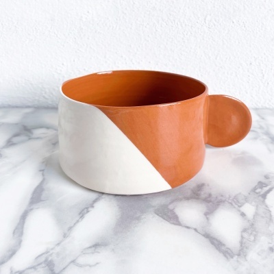 FLAT MUG "DIPPED" CASA CUBISTA