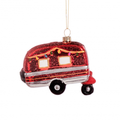 Retro Caravan Shaped Bauble
