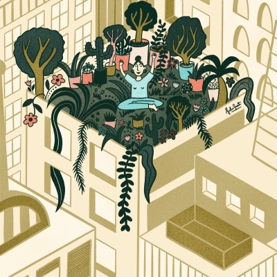 ILUSTRAÇÃO "CITY OASIS" JULIETA GUTNISKY