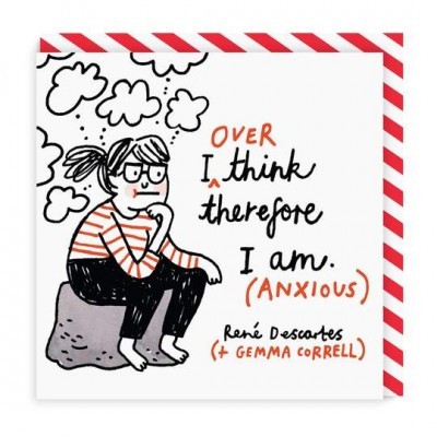 POSTAL "I OVER THINK THEREFORE I AM" OHH DEER