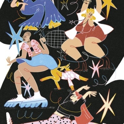 ILUSTRAÇÃO "WOMEN'S PARTY" BOGLÁRKA BALOGH