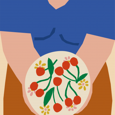 ILUSTRAÇÃO "UM PRATO DE CEREJAS" MARGARIDA SAMPAIO