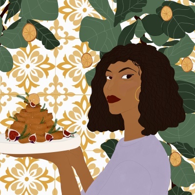 AZULEJO "FIGO E AZULEJOS" GHIZLAINE LAHROUGUI