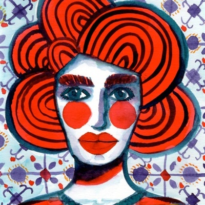 ORIGINAL "RUIVA COM CABELO ONDAS" JOANA NOBREGA