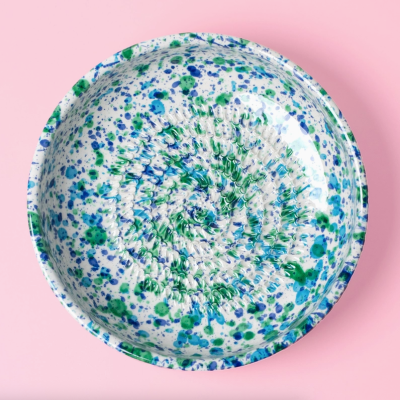 TAÇA RALADOR "CORAL - VERDE E AZUL - GRANDE" ALFAR TIERRA COCIDA