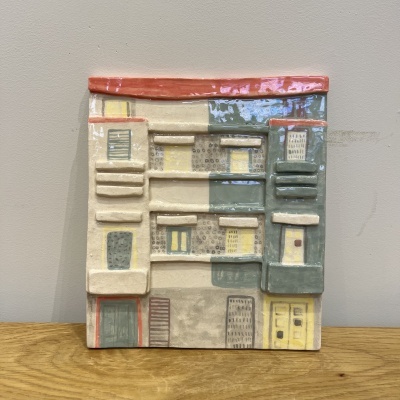 PEÇA DE CERÂMICA "COLORFUL GEOMETRY " MIRJAM SIIM