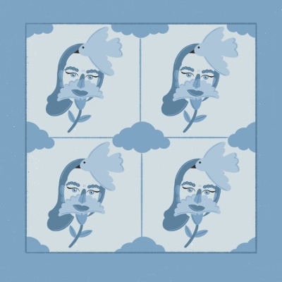 ILUSTRAÇÃO AZUL "PADRÕES DE LIBERDADE" LAU