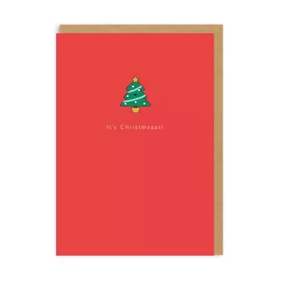 ENAMEL PIN CARD "IT'S CHRISTMAAAS!" OHH DEER