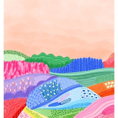 ILUSTRAÇÃO "MARMALADE SKIES" KIKA