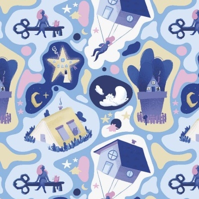 POSTAL "TER UMA CASINHA PARA VIVER" ANDREIA SANTOS