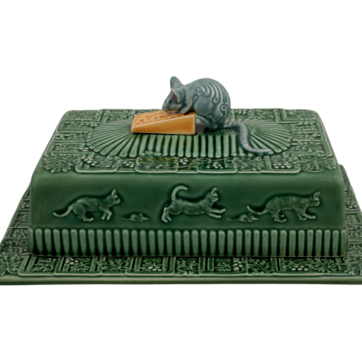 QUEIJEIRA RATO C/ TAMPA VERDE BORDALLO PINHEIRO