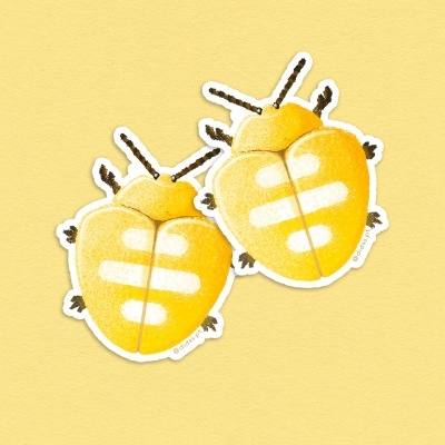 AUTOCOLANTE "BICHO - LOVEBUG - BUMBLE" DIOGO PAIXÃO
