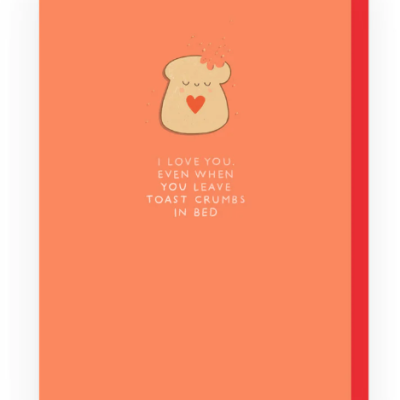 TOAST CRUMB ENAMEL PIN GREETING CARD OHH DEER