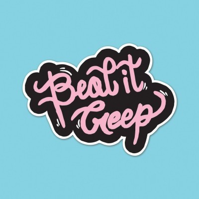STICKER "BEAT IT CREEP" PUNKY PINS