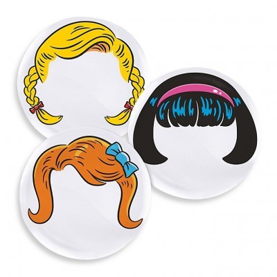 SET OF 3 GIRLS PLATES FRED - KITCHEN CRAFT