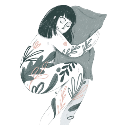 ILUSTRAÇÃO A5 "PILLOW HUG" SARA LOU