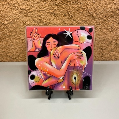 AZULEJO "ABRAÇO" JOANA CUNHA