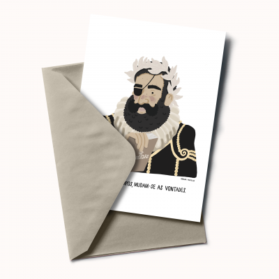 POSTAL "LUÍS VAZ DE CAMÕES" ADRIANA FONTELAS