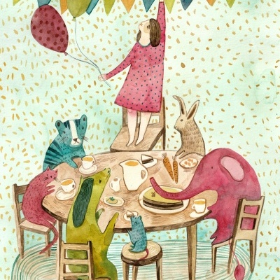 ILUSTRAÇÃO "TEA PARTY" MIRJAM SIIM